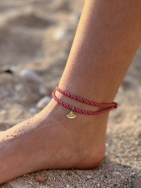 Anklet with 18k Gold Charm - Image 2