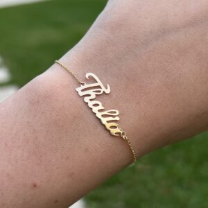 Customized Full Gold Name Bracelet