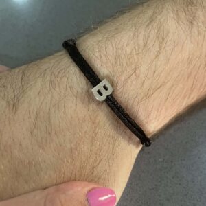 Customized initial bracelet