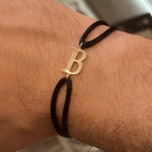 men initial bracelet